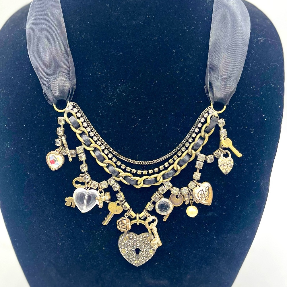 Hard to find Betsy Johnson Love and Locket necklace